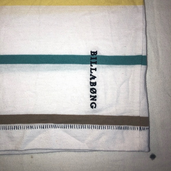 Men’s Billabong Striped SS Polo Shirt Size Medium - Picture 2 of 6